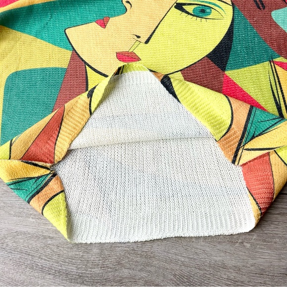 Made in Italy Pop Art Dolman Sleeve Boat Neck Sweater - Picture 7 of 12